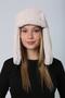 Beige Faux Fur Earflap Women's Hat - 4