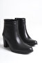 Si̇lvan Genuine Leather Women's Classic High Heel Boots - 2