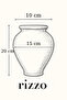 Rustic Handmade Textured Ceramic Decorative Vase - 20 cm - 3