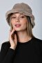 Stone Soft Textured Soft Textured Plush Bucket Women's Hat - 5