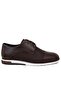 Men's Brown Lace-Up Casual Shoes White Sole Daily Classic Sneaker 397 - 3