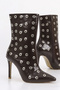 Rsd 1230 Metal Detail Thin Heeled Boots - 2