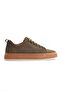 Genuine Leather Men's Lace-Up Khaki Nubuck Sneaker Shoes Wesley