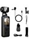 4K Action Camera Body Camera with External Microphone | 1.33” HD Pocket Cam for Vlogging