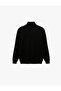 Viscose Blended Long Sleeve Basic High Neck Knit Sweater - 3