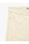 Slim Fit Buttoned Pocketed Spanish Leg Velvet Trousers - Flare Jeans - 7