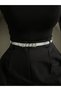 Icon Square Patterned Silver Buckle Model Women's Belt Waist Belt Coat Belt Dress Belt - 2