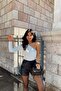 One shoulder white top - 7