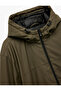 Hooded Long Sleeve Zippered Raincoat - 5