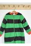 Green Black Thick Striped Orange Cuff Cotton Legged 2.5 Tog Kids Sleeping Bag - 4