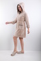 100% Bamboo Women's Zippered Hooded Short Robe / Bathrobe - 3