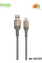 كابل بيانات Plus M-DC103 من النوع C إلى USB بطول 1.2 متر، شحن سريع 3 أمبير، مصنوع من النايلون المتين