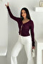 Women's Button Detailed Fit Knitwear Blouse – Elegant & Modern Style - 3