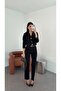 Lycra Black Momfit Jeans