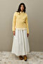 Ribbed Basic Crop Sweater Yellow - 2
