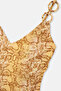 Multicolor V-Neck Patterned Mayokini - 3