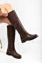 Women's Boots with Metal Accessory Detail - 2