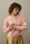 Hair Braid Crop Cardigan Pink - 8