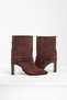 Luxe Motion Suede Pointed Toe Chunky Heel City Boots - 4