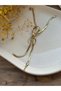 Stylish and Elegant Italian Chain Bow Bracelet Gold Color - 3