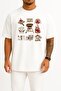 Oversize Barbecue Chophouse Restaurant Kebab Grilling Breast Design Unisex T-Shirt