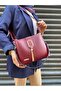 Very Stylish Tassel Detailed Hand and Shoulder Bag with 2 Straps and 3 Compartments, Suitable for Daily Use