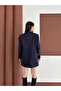 Striped Lined Oversize Blazer Jacket - 7