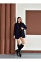 Striped Lined Oversize Blazer Jacket - 4