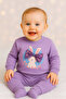 Girl's Winter Tracksuit Set Sweatshirt Bottom Cotton Three Thread Ribbed 1-2-3-4 Years Old - 5
