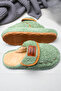 Women's green house slippers - silent, thick sole, winter slippers - 5