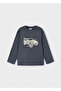 Blue Boy's Graphic Printed Long Sleeve T-Shirt 4088