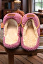 Women's Rose Dried House Slippers No Sound Thick Sole Winter Slippers - 3