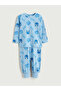 Blue Crew Neck Sonic Printed Boys Pajama Set