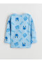 Blue Crew Neck Sonic Printed Boys Pajama Set - 4