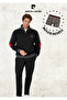 Men's Clothing Stand Collar Logo Detail & Cotton Two Thread Tracksuit Set L1.Pc.6117.001