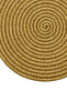 Jutty Wicker Look Jute Woven Round Natural Plain Decorative American Placemat 32X32 cm Supla - 3