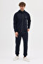 Compact Cotton Comfort Fit Men's Hooded Tracksuit Set Dawrazz-3042 - 2