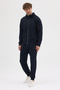 Compact Cotton Comfort Fit Men's Hooded Plain Tracksuit Set Dawrazz-3021 - 6
