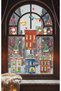 Christmas Snowy Town and New Year's House Glass Sticker Set – Winter and New Year Window Decoration - 3