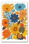 Mosso Multi-Colored Mixed Flowers Patterned Woven Base Modern Decorative Rug Mosso1031 - 2