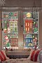 Christmas Snowy Town and New Year's House Glass Sticker Set – Winter and New Year Window Decoration - 5