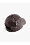 Faux Leather Basic Cap Hat - 3