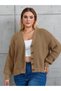 Women's Five Button Plus Size Knitwear Cardigan - 2
