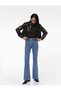 High Waist Buttoned Pockets Slim Fit Spanish Leg Jeans - Flare Jeans - 2