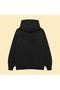 Saint X Chrome Hearts Unisex Oversize Black Cotton Hooded Printed Sweatshirt Hoodie - 2