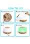 SKY-TOUCH Essential Oil Aroma Diffuser 700ml, Upgraded Aromatherapy Diffuser with 4 Timer and 7 Color Lights - 3