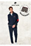 Men's Clothing Stand Collar Logo Detail & Cotton Two Thread Tracksuit Set L1.Pc.6117.001