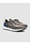 Renasen 100% Genuine Leather Gray Suede Mixed Men's Sports Shoes - 2