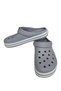 Gray Unisex Cross Perforated Slippers - Lightweight and Comfortable Summer Casual Garden Slippers - 4