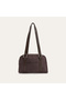 Women's Brown Suede Textured Handbag